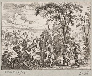 Illustration pour Adam Olearius, "Persianischer Rosenthal von einem Sinnreichen Poeten Schich Saadi [...]", Schleswig 1660 - Christian Rothgiesser