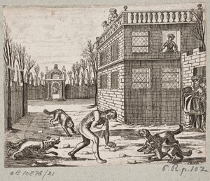 Illustration pour Adam Olearius, "Persianischer Rosenthal von einem Sinnreichen Poeten Schich Saadi [...]", Schleswig 1660 - Christian Rothgiesser