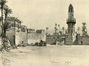 Maisons à Nagada, Égypte, 1898