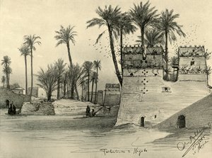 Maisons à Nagada, Égypte, 1898 - Christian Wilhelm Allers