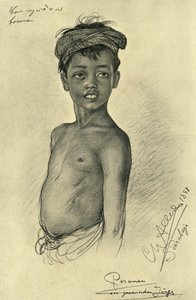 Pesamen - un garçon javanais de Surabaya, Java, 1898