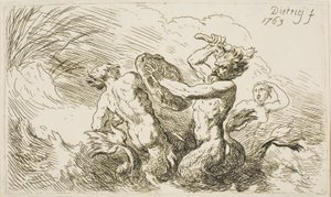 Bataille des Tritons - Christian Wilhelm Ernst Dietrich