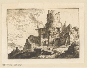 Paysage avec tour de guet - Christian Wilhelm Ernst Dietrich