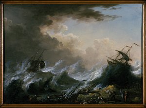 Tempête en mer et naufrage
