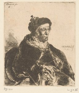 Vieille femme assise