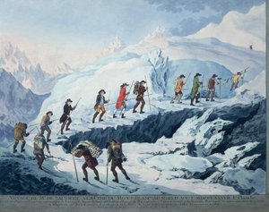 Horace-Bénédict de Saussure gravissant le sommet du Mont Blanc en août 1787