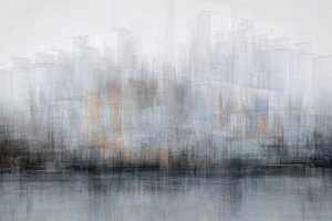 Reflets flous de la ville