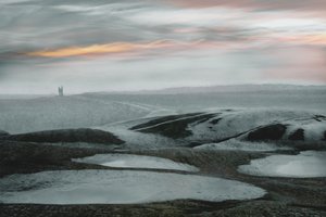 Ruines hivernales brumeuses - Christina Sillen