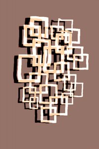 Carrés géométriques qui se chevauchent - Christina Sillen