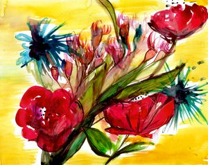 Bouquet floral éclatant