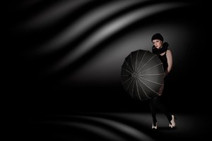 Parapluie pour femme élégante