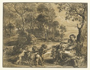 Repos pendant la fuite en Égypte - Christoffel Jegher