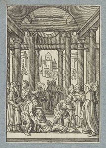 La mise au tombeau de Saint Étienne - Christoffel van Sichem (II)