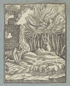 Moïse et le buisson ardent - Christoffel van Sichem (II)
