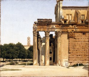 Vue de la via Sacra, Rome - Christoffer Wilhelm Eckersberg