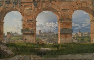 Vue à travers trois arches du Colisée - Christoffer Wilhelm Eckersberg