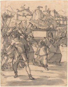 Josué et les Israélites devant les murs de Jéricho