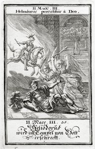 Dieu effraie Héliodore dans un temple, 2 Maccabées (3:21-28), 1695