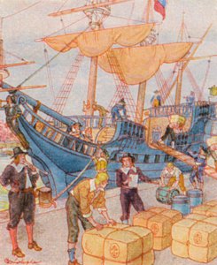 Port avec balles de tabac - Christophe (1856 1945)