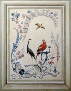 Oiseaux, enseigne du grand salon du château de Champs-sur-Marne - Christophe Huet