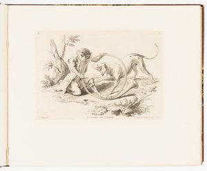 Planche 2, Le Corps de Chasse, Singeries ou différentes actions de la vie humaine représentées par des singes - Christophe Huet