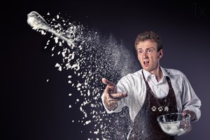 Surprise : une explosion de farine