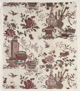 Fragment de coton imprimé sur bois, vers 1780 - Christophe Philippe Oberkampf