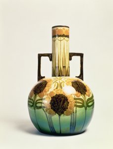 Vase, décoré par Clarissa Ault, vers 1890