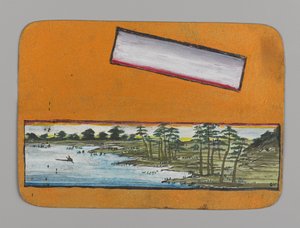 Petite carte avec paysage, ca. 1880