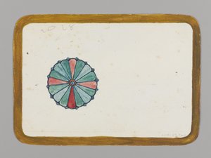 Chrysanthème stylisé (verso), vers 1880 - Christopher Grant La Farge