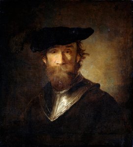 Un vieux soldat en béret noir, 17ème siècle