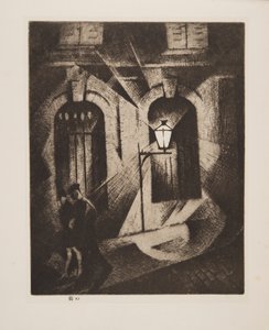 Nuit sinistre à Paris, pub. 1929