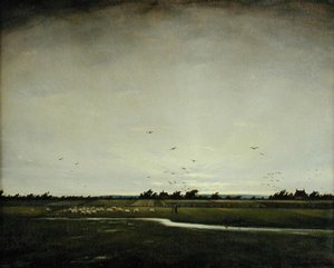 Paysage anglais, Romney Marsh - Christopher Richard Wynne Nevinson