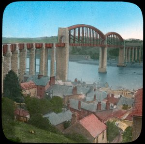 Pont Royal Albert, Saltash, Cornouailles, fin du XIXe ou début du XXe siècle