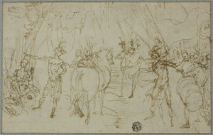 Scène avec soldats
