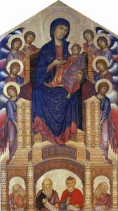 Santa Trinita Maestà (Madonna Enthroned ; Madonna and Child Enthroned with Eight Angels, Santa Trinita Madonna)