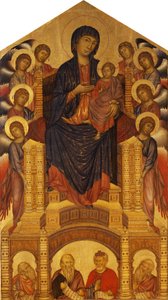 Santa Trinita Maestà (Madonna Enthroned ; Madonna and Child Enthroned with Eight Angels, Santa Trinita Madonna)