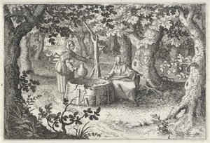 Christ et la femme samaritaine - Claes Jansz. Visscher (II)