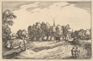Un couvent, planche 13 de Regiunculae et Villae Aliquot Ducatus Brabantiae