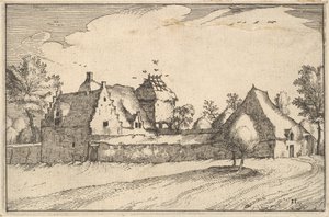 Ferme Enceinte, planche 11 de Regiunculae et Villae Aliquot Ducatus Brabantiae - Claes Jansz Visscher