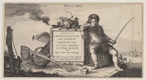 Page de titre, extrait de Paysages (Playsante Lantschappen)