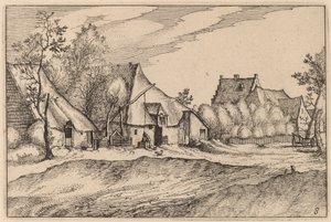 Fermes dans un village