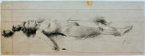 Esquisse de la sorcière morte I - Clara Siewert