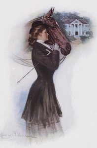 Femme avec un cheval