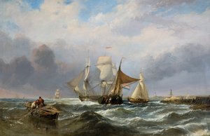 Navires au large de la côte néerlandaise, 1829-1860
