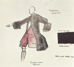 Costume pour Peacham dans The Beggars Opera, 1921
