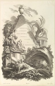 Frontispice pour le Tombeau de Boyle, Locke, et Sydenham