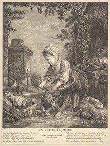 La petite fermière, ca. 1753 - Claude Augustin Duflos
