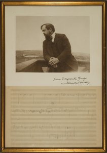 Page manuscrite de musique pour 