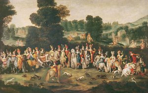 La Duchesse de Lorraine à la chasse - Claude Deruet